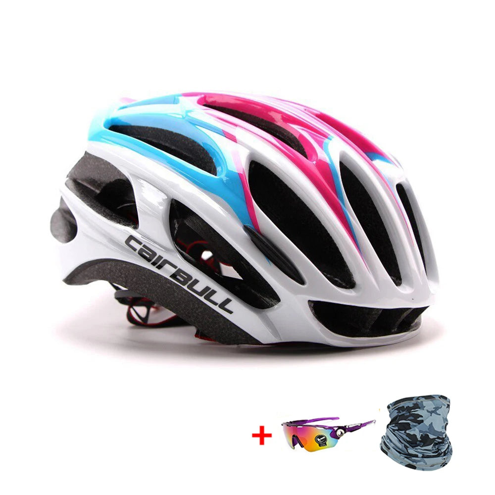 Ultralight Racing Cycling Helmet Aerodynamics Safety TT Cycling Helmets Intergrally-Molded MTB Bicycle Helmet