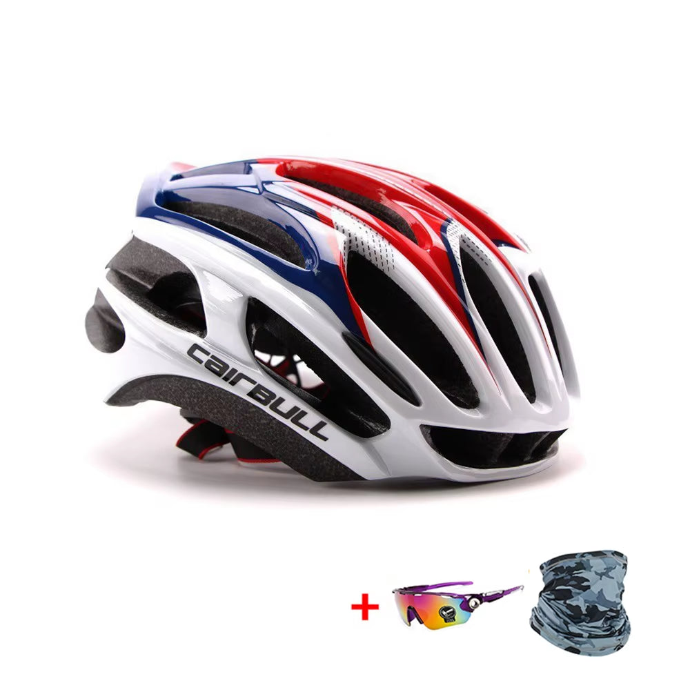 Ultralight Racing Cycling Helmet Aerodynamics Safety TT Cycling Helmets Intergrally-Molded MTB Bicycle Helmet
