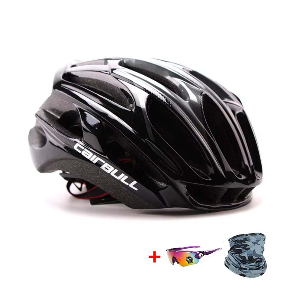 Ultralight Racing Cycling Helmet Aerodynamics Safety TT Cycling Helmets Intergrally-Molded MTB Bicycle Helmet