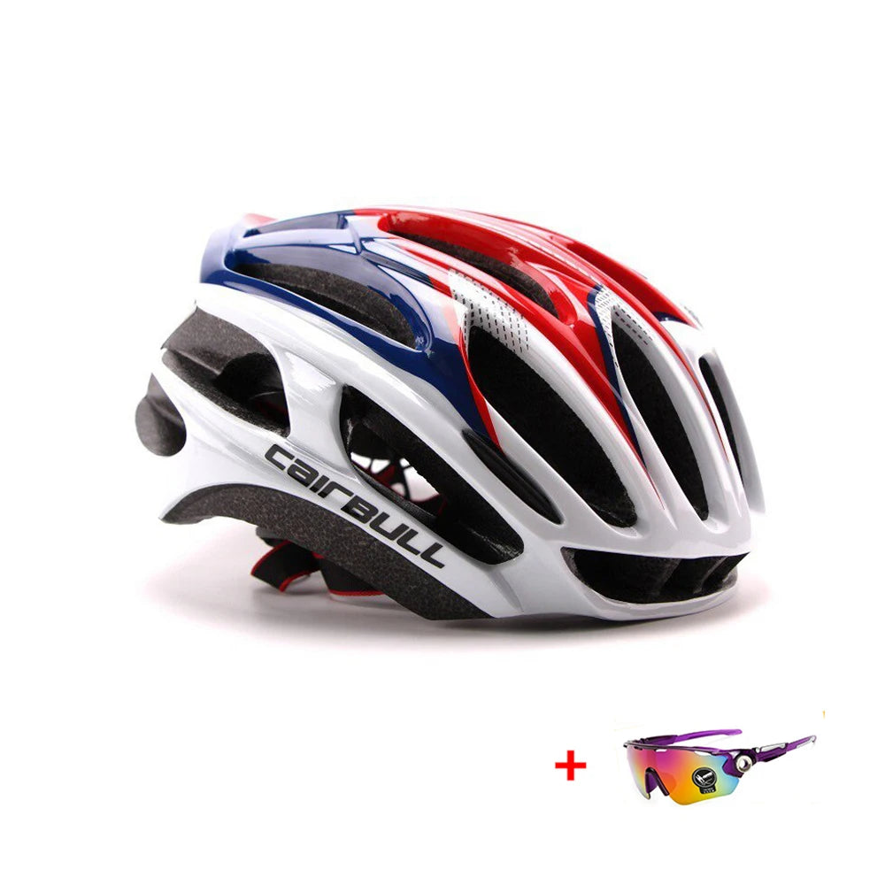 Ultralight Racing Cycling Helmet Aerodynamics Safety TT Cycling Helmets Intergrally-Molded MTB Bicycle Helmet