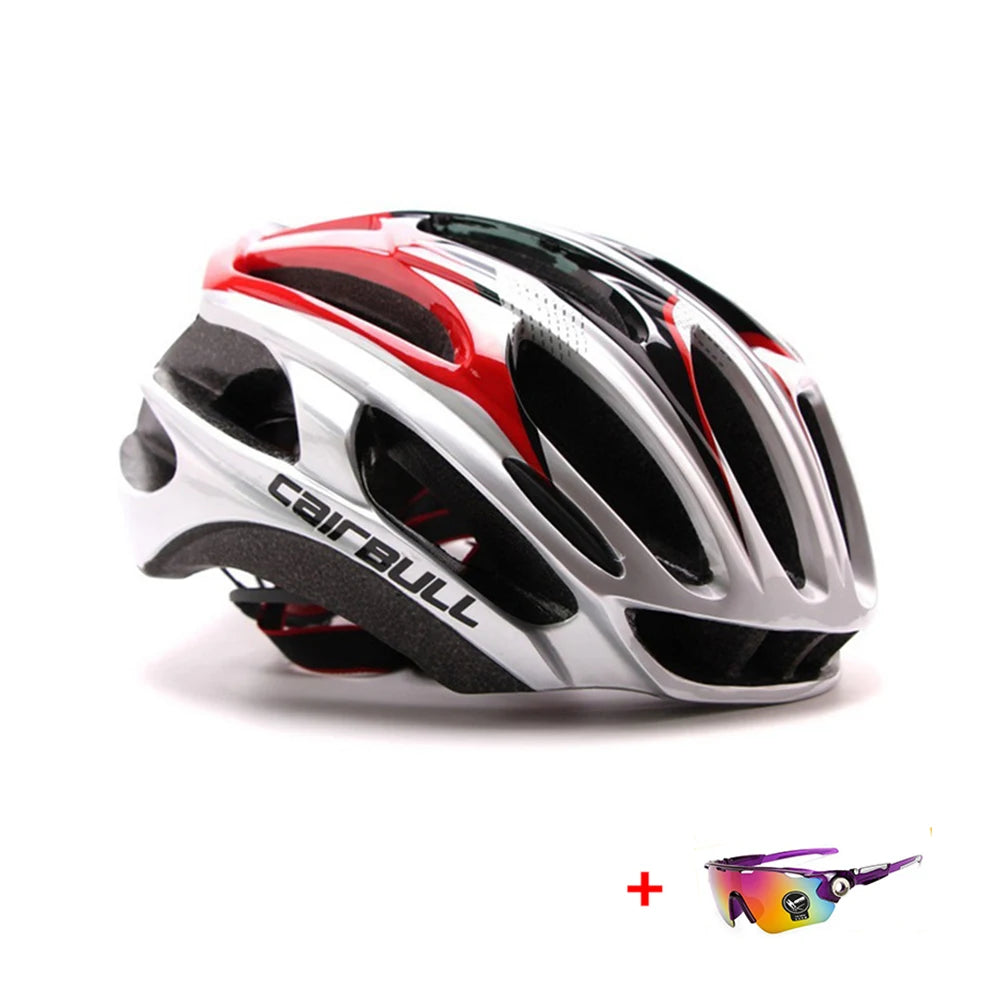 Ultralight Racing Cycling Helmet Aerodynamics Safety TT Cycling Helmets Intergrally-Molded MTB Bicycle Helmet