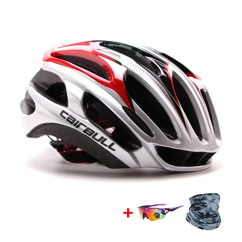 Ultralight Racing Cycling Helmet Aerodynamics Safety TT Cycling Helmets Intergrally-Molded MTB Bicycle Helmet