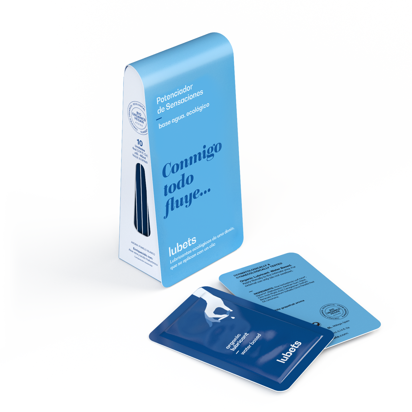 Lubricante ecológico base agua con aloe vera y ácido hialurónico | Lubets