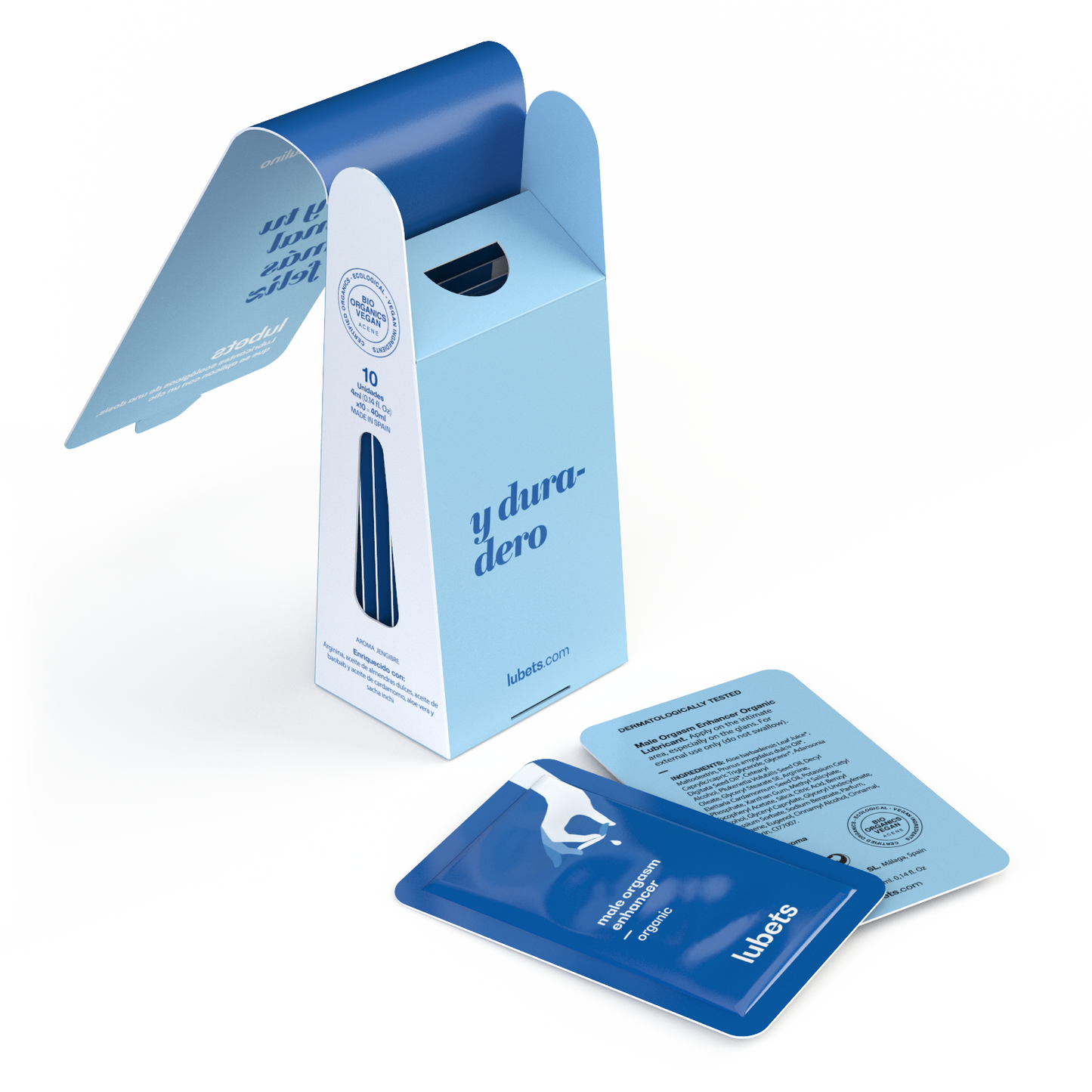 Lubricante potenciador masculino | Gel íntimo ecológico Lubets
