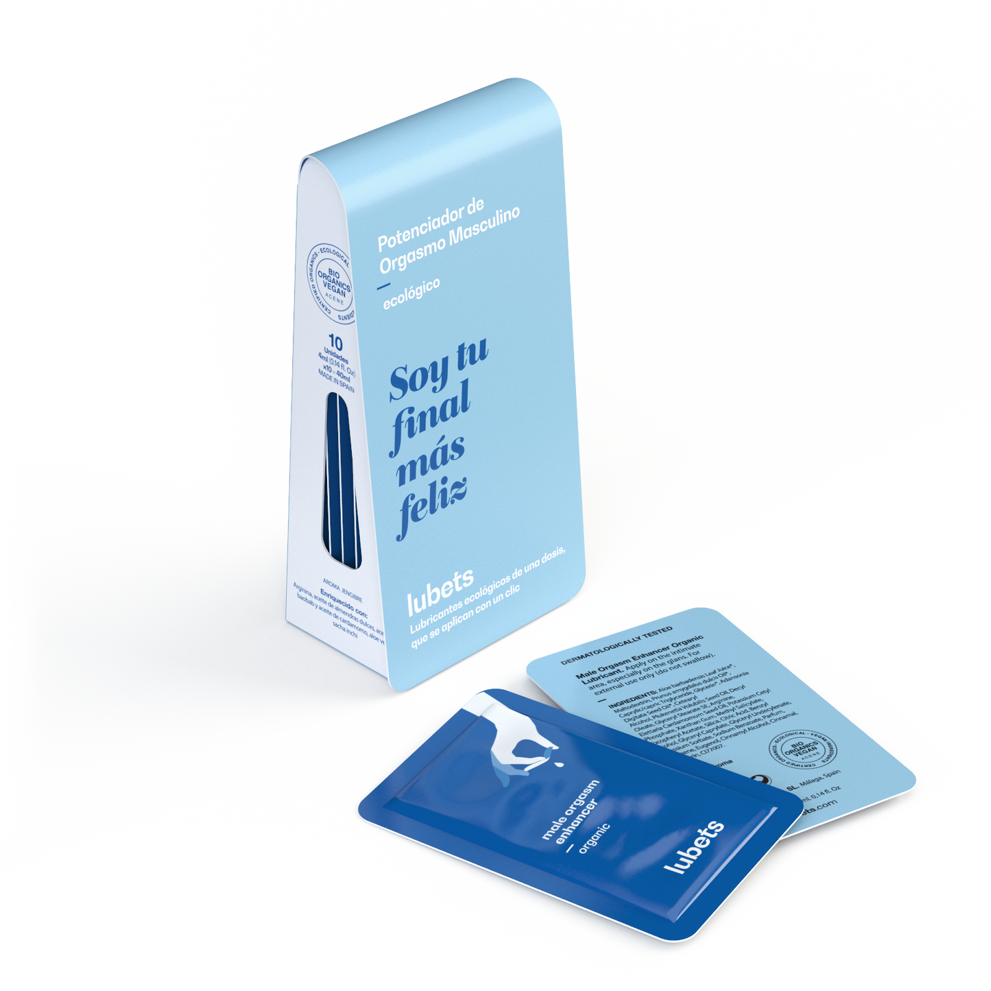 Lubricante potenciador masculino | Gel íntimo ecológico Lubets