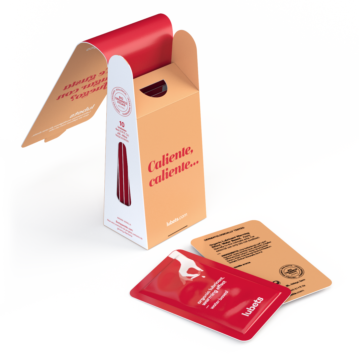 Lubricante efecto calor con extracto de jengibre | Lubets ecológico