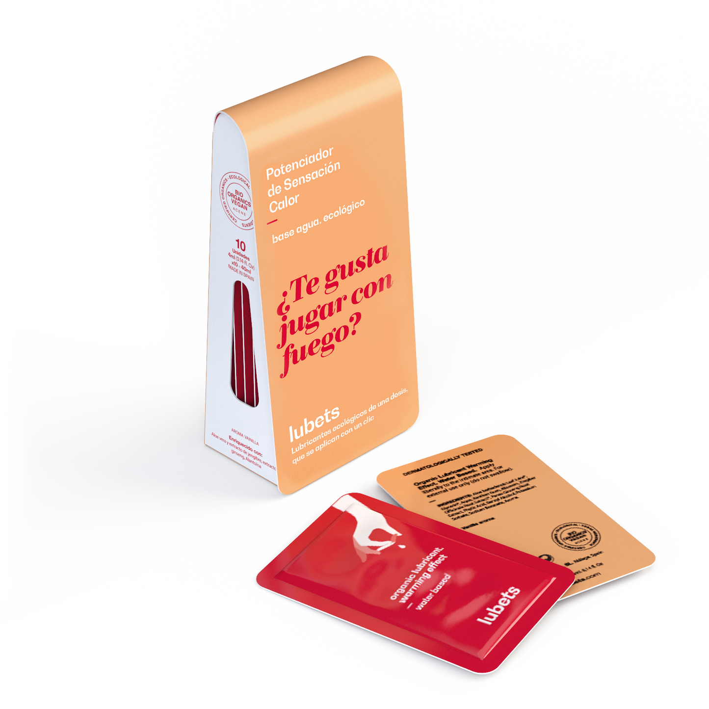 Lubricante efecto calor con extracto de jengibre | Lubets ecológico